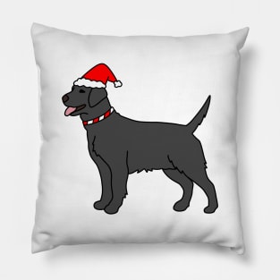 Black Christmas Dog Pillow