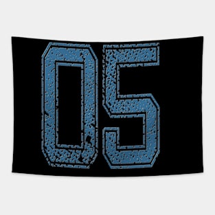 Sports Number 05/ Shirt Number 5/ Year 05 / Team Number 05 Tapestry