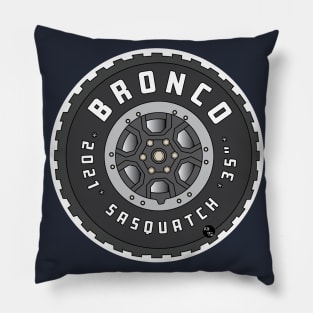 Bronco Sasquatch Tire Pillow