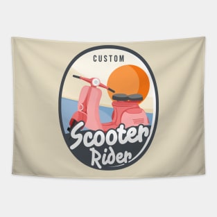 Custom Scooter Rider Tapestry