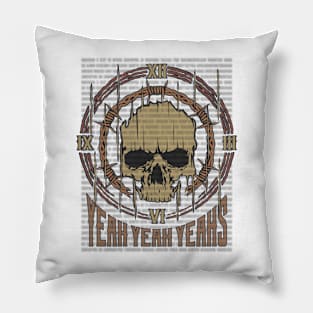 Yeah Yeah Yeahs Vintage Skull Pillow