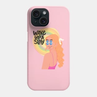 Slay all day sleep all night Phone Case