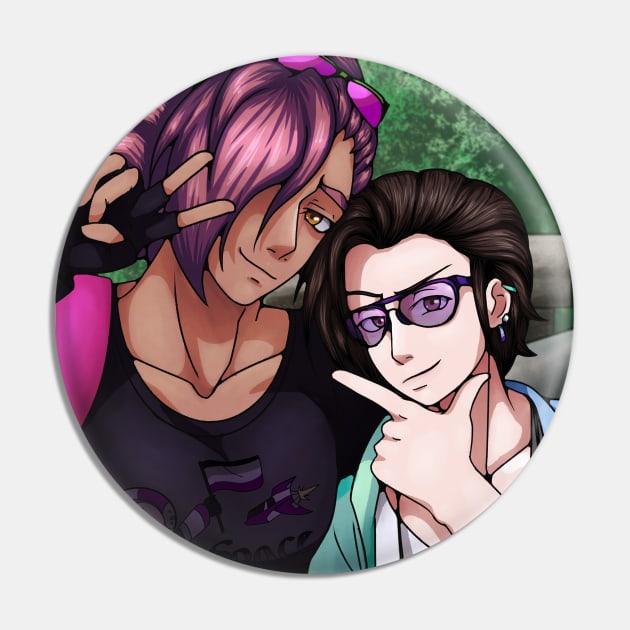 Happy Couple Pin by SakuraDragon