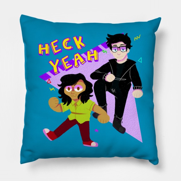 Heck Yeah Pillow by oakclay