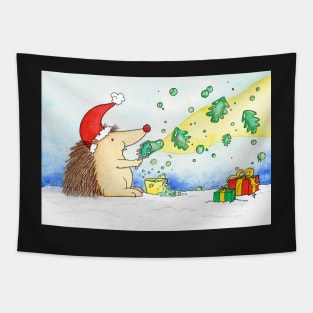 Merry Christmas Bubbles Tapestry