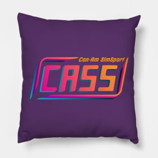 CanAm Sim Sport Orange Full Logo Pillow