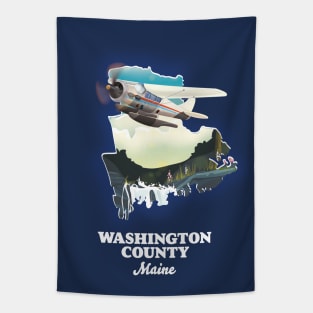 Washington county Maine Map Tapestry