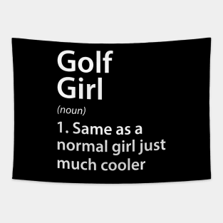 Golf Girl Definition Tapestry