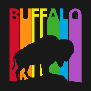 Cute Animal Rainbow Buffalo T-Shirt