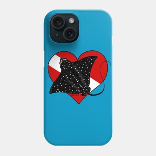 Eagle Ray Diver Phone Case