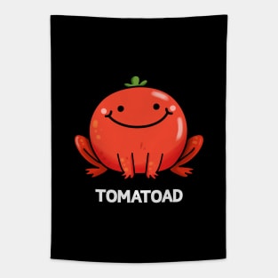 Tomatoad Cute Tomato Toad Pun Tapestry