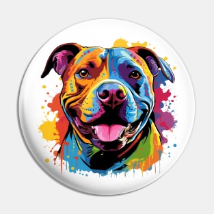 Pitbull Art Pin