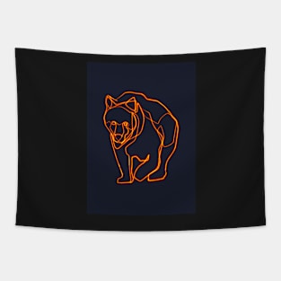 Bear minimal contemporary illustration Tapestry