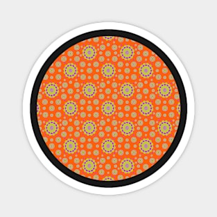 Orange and Lime. A happy design. Magnet