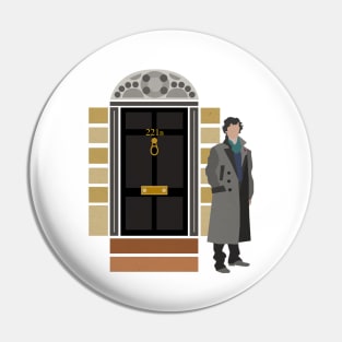 Sherlock Outside 221b Pin