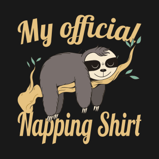 Sloth Napping Shirt Sleeping Gift T-Shirt