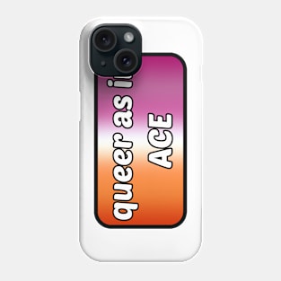Queer as in... Ace - Lesbian Flag Phone Case
