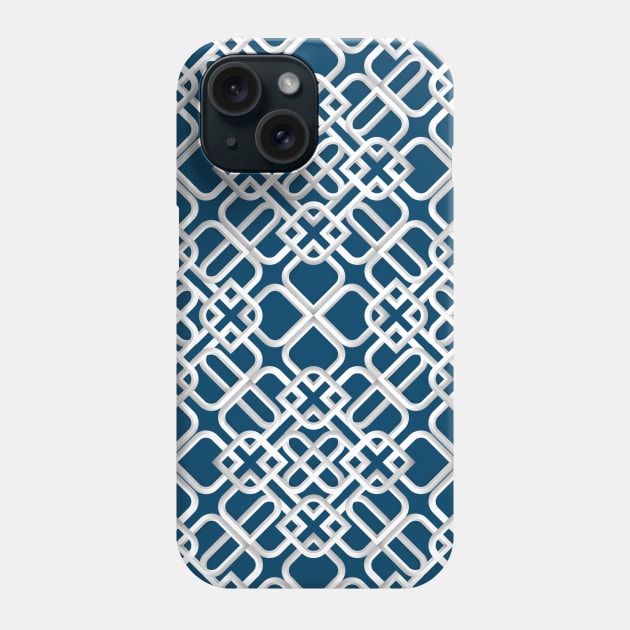 Arabic White Ornament 1 Phone Case by B&K