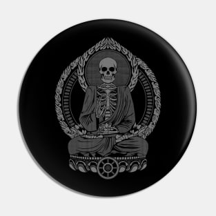 Starving Buddha Charcoal Pin