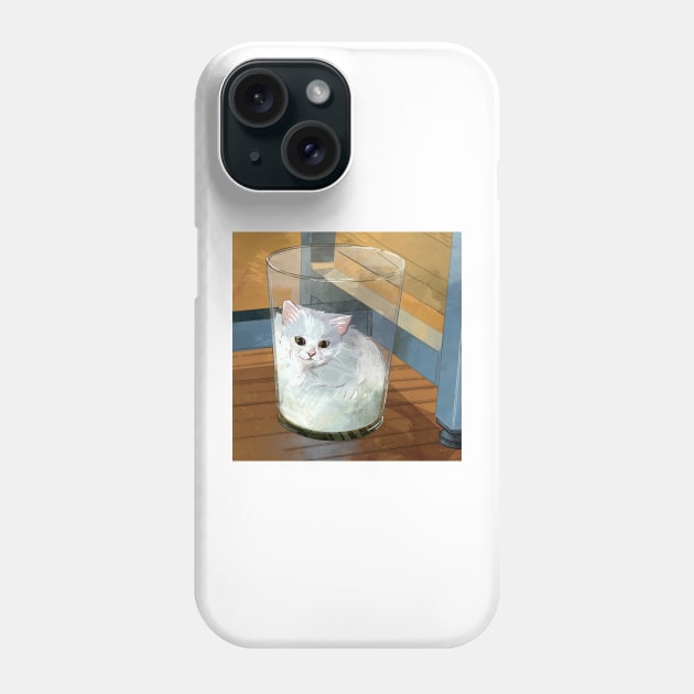 liquid cat Phone Case by gristiannn