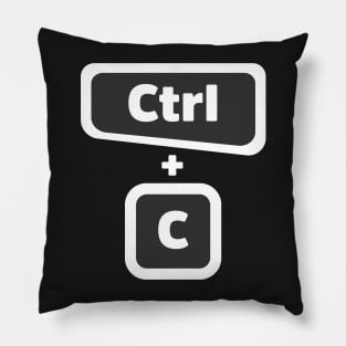 Ctrl + C  - Computer Programming - Dark Color Pillow