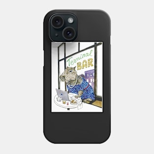 Capybara at the cafe Phone Case