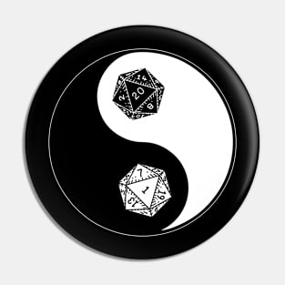 Ying Yang Dice Pin