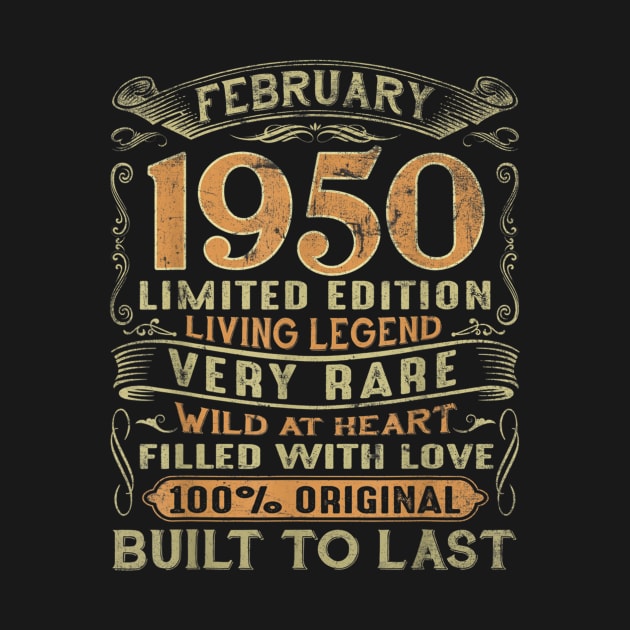 Vintage 70 Years Old February 1950 70th Birthday Gift Ideas by erbedingsanchez