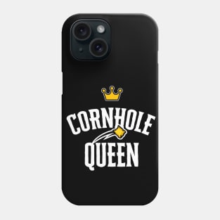 Cornhole Queen Shirt Funny Bean Bag Sack Toss Tournament Winner Phone Case