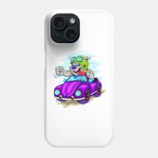 Cartoon dog driver Phone Case