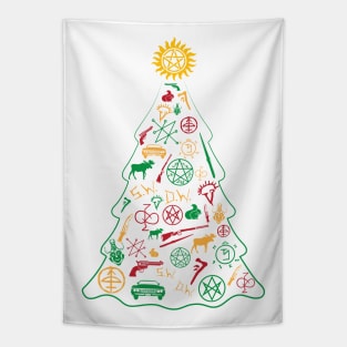 Supernatural Christmas Tree Tapestry