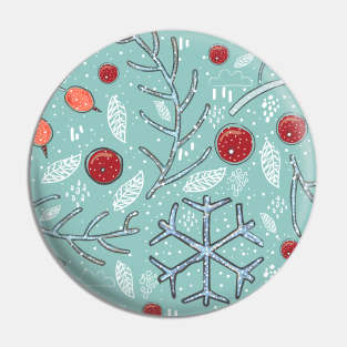 Winter pattern Pin