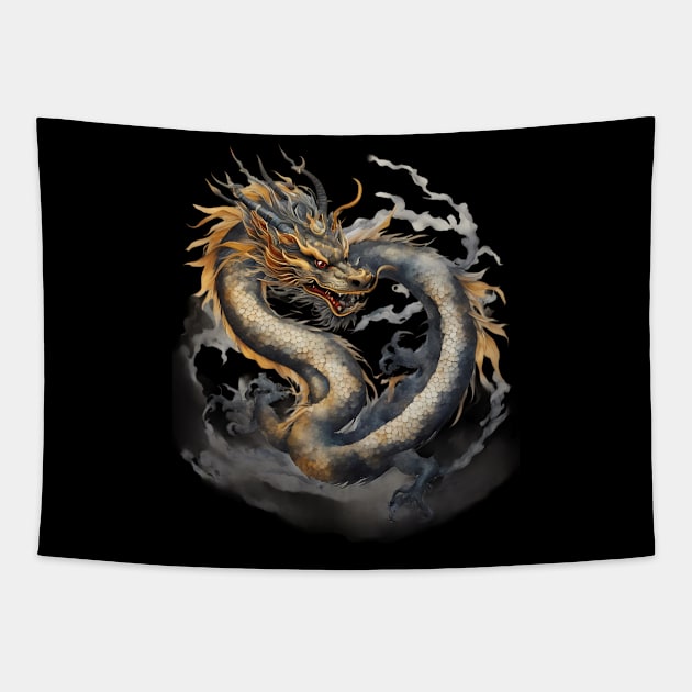 Ancient Dragon Tapestry by animegirlnft