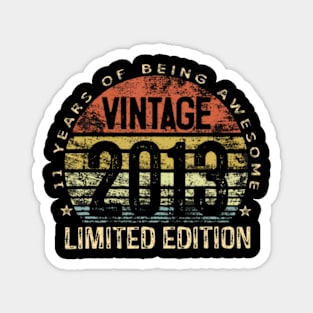 Year Old Vintage 2013 Limited Edition 11th Birthday Magnet