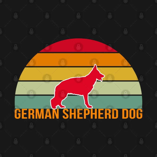 German Shepherd Dog Vintage Silhouette by seifou252017