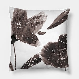 Wall Flowers BW1 -Full Size Image Pillow