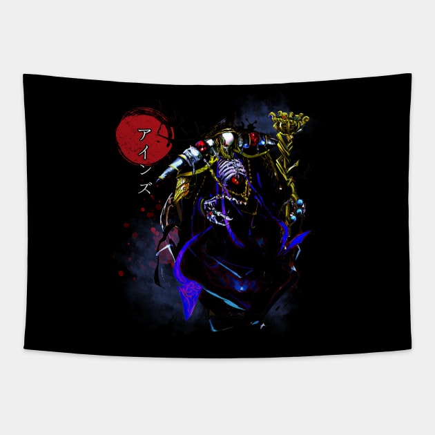 A World of NPCs Dive into Overlords Lore with Our Designs Tapestry by A Cyborg Fairy