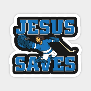 HOCKEY: Jesus Saves Magnet