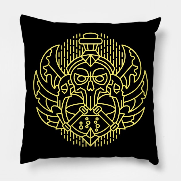 Rogue — Class Crest (color) Pillow by dcmjs