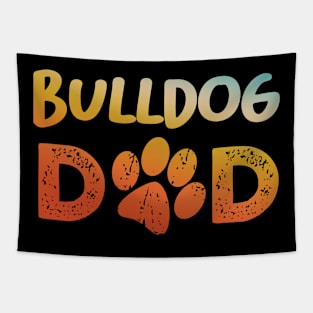 Bulldog Dad Tapestry