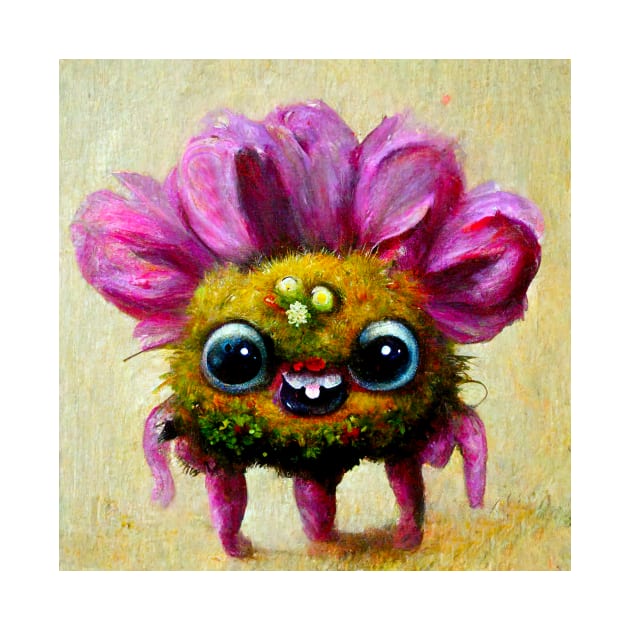 Cute flower monster by Fluffypunk