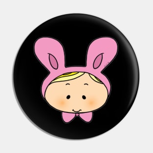 cute pink baby bunny hat Pin