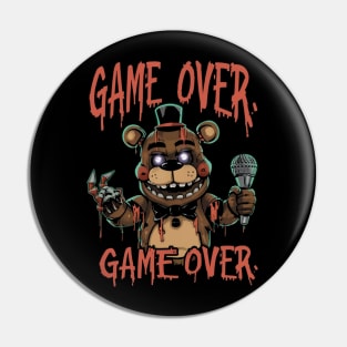 Five Nights At Freddy's Game Over Pin