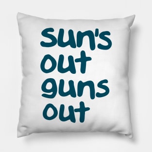 22 Jump Street Suns Out Guns Out Pillow