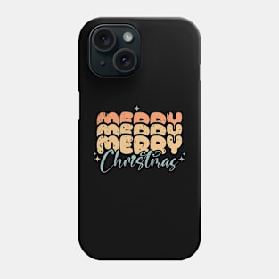 Merry Christmas Pastel Retro Phone Case