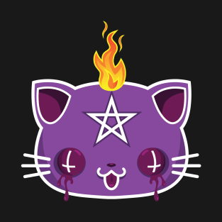 Satanic kawaii kittie cat T-Shirt