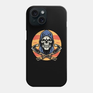 Traditional Grim Reaper Tattoo Phone Case