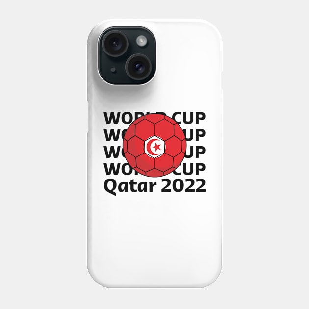 World Cup Qatar 2022  - Team Tunisia Phone Case by Inspirit Designs