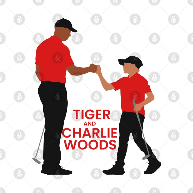 Tiger and Charlie Woods by mursyidinejad
