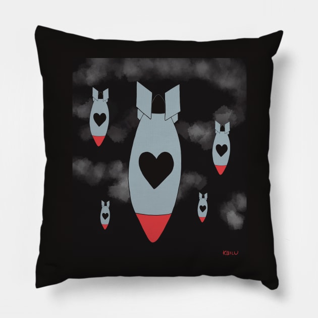 Love bombs Pillow by KBILU_Art